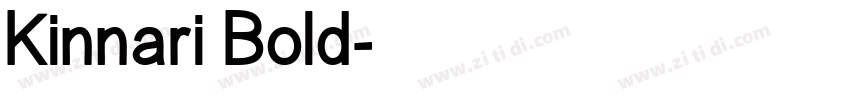 Kinnari Bold字体转换